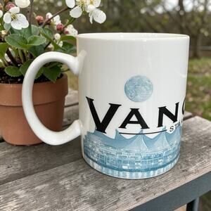 Starbucks Vancouver Mug 2002 Barista Skyline Coffee Cup EUC